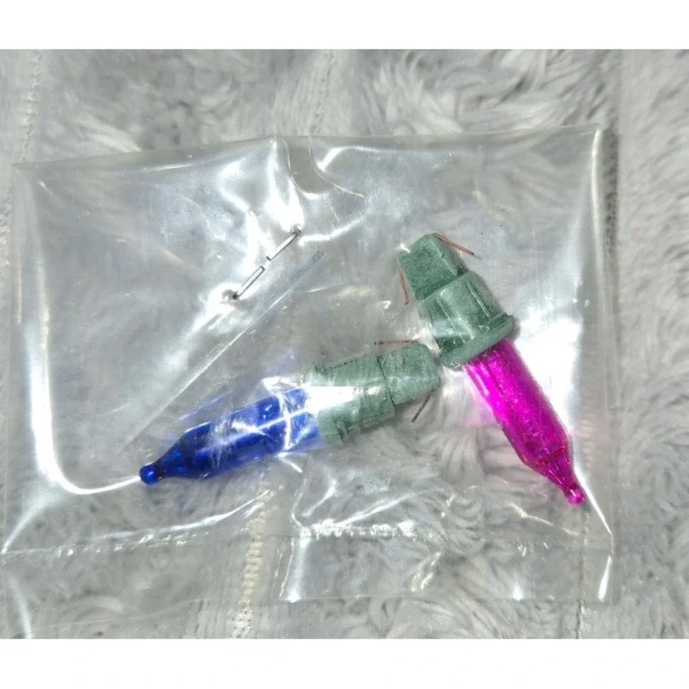 Vintage Star Christmas Tree Aluminum Tinsel Starburst Topper Multicolor Lights‎